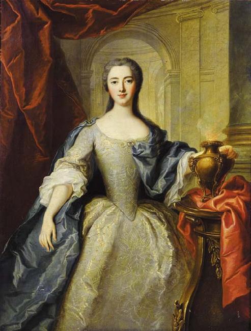 Jean Marc Nattier Portrait of a Lady as a Vestal Virgin oil painting picture